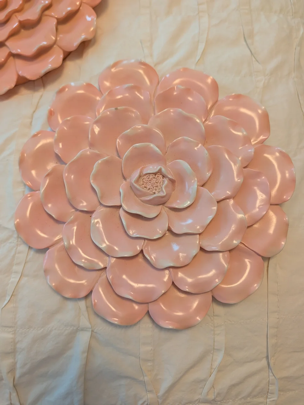 Target Pink Ceramic Floral Wall Decor